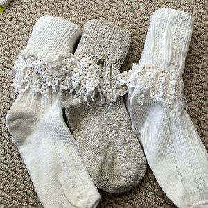 Three pair of GORSUCH cotton anklets.